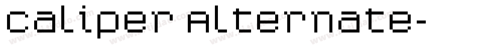 Caliper Alternate字体转换